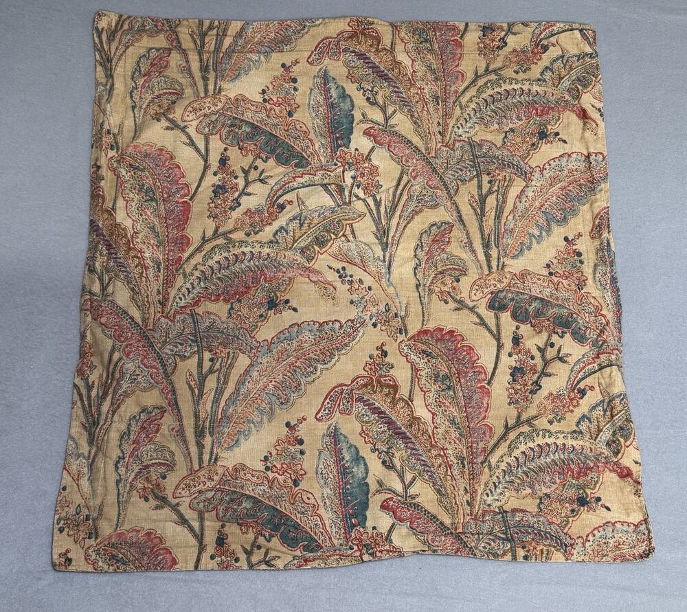 Ralph Lauren Coco Palm Leaf Euro Sham 26” Square Rare Set Of 2 Made In Italy